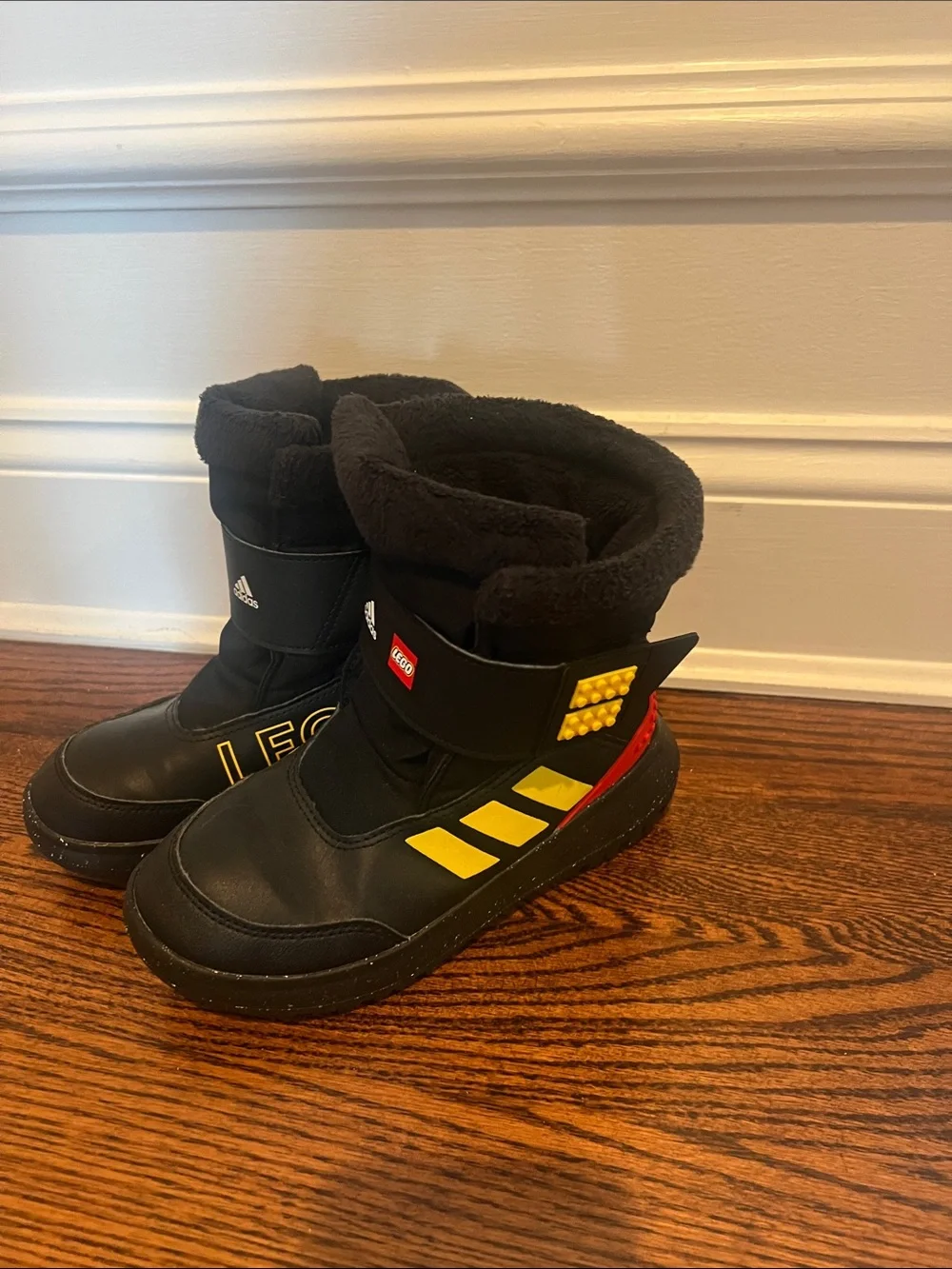 adidas x LEGO Kids' Black Winter Snow Boots